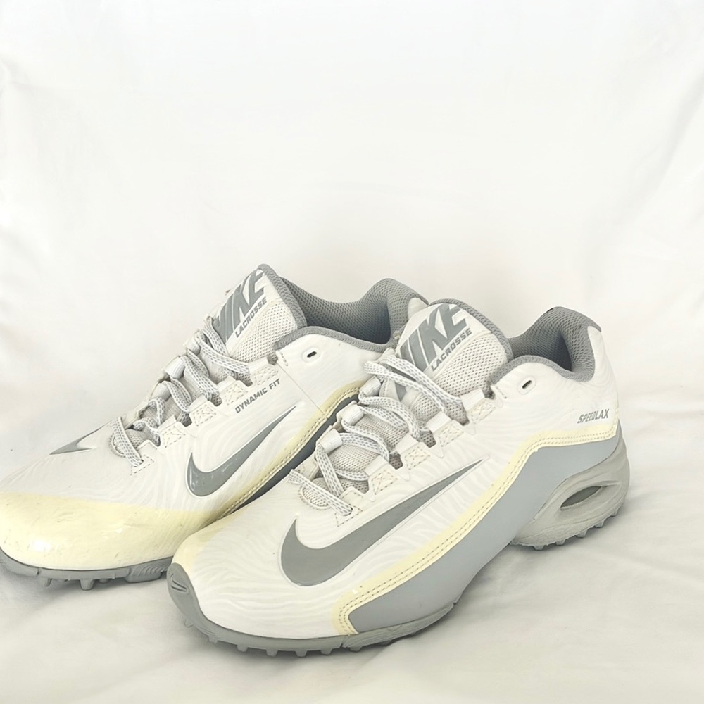 Nike Speedlax 5 Lacrosse Cleats Women's Size 6.5 White Silver